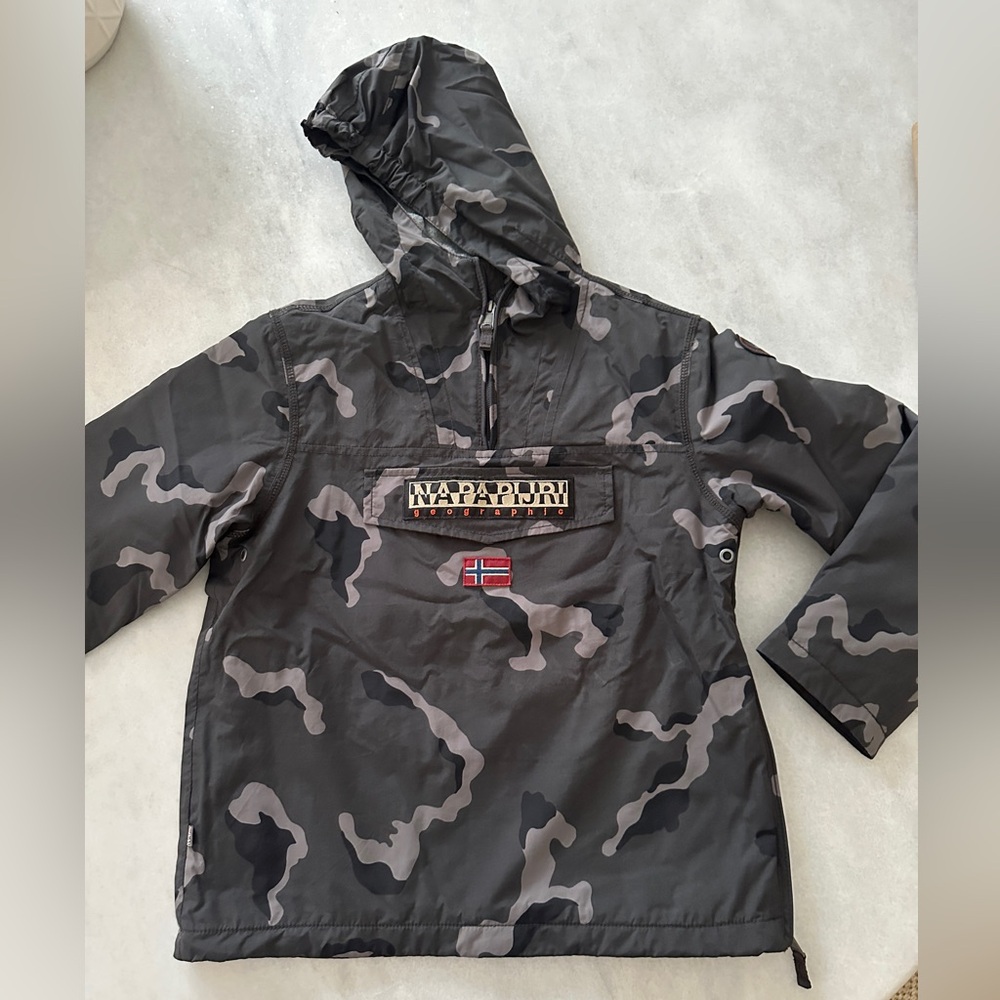 Napapijri Kids Camo 3/4 Zip Parka Jacket